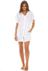 BUTTON FRONT DRESS WITH POCKETS - WAFFLE